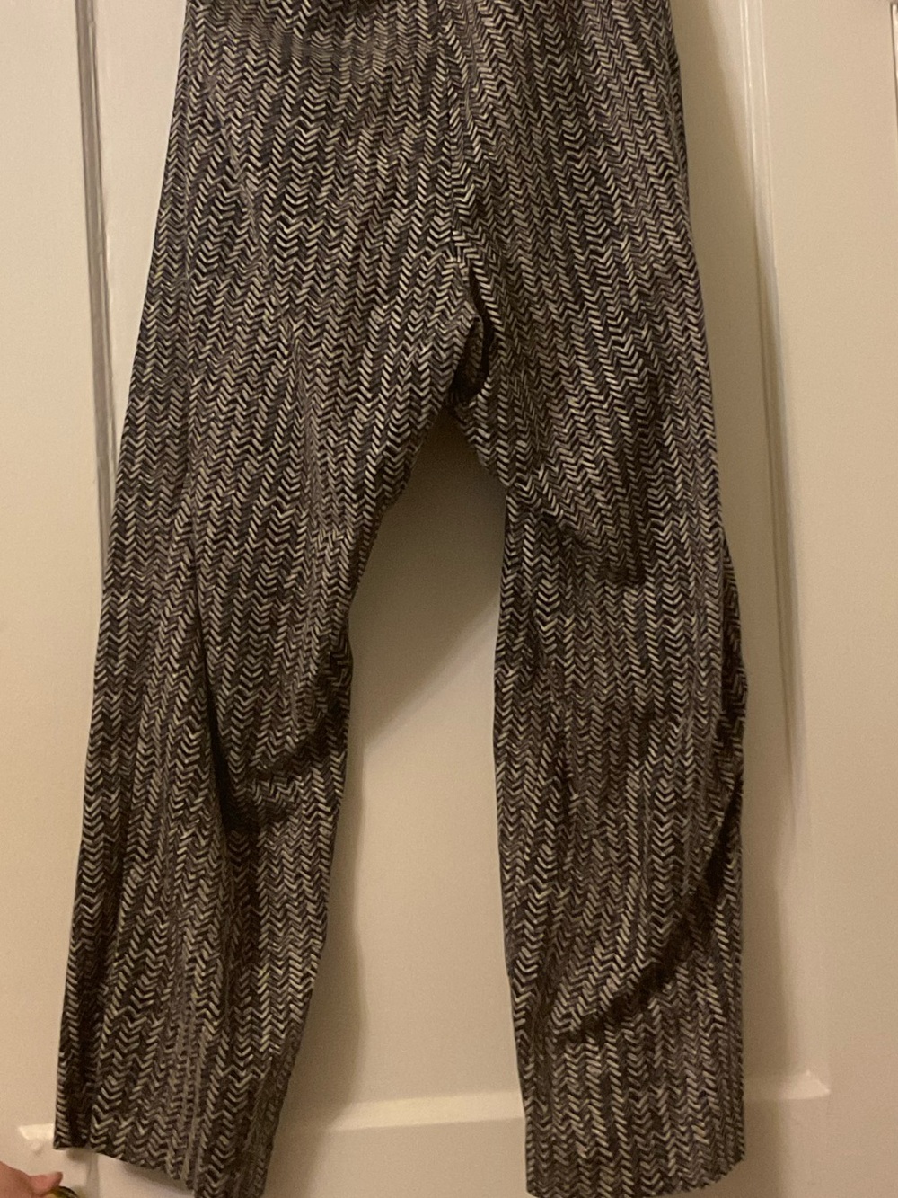 Woman’s Black & White Patterned Dress Pants